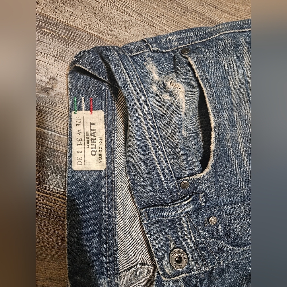 💙Diesel Jeans Almost Vinta Italian  31x30 Bootcut Button Jeans - Picture 15 of 15